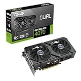 ASUS Dual GeForce RTX 4070 EVO OC Edition 12GB GDDR6 Gaming Grafikkarte (Nvidia GeForce RTX4070 DLSS 3, 475 AI Tops, PCIe 4.0, 1x HDMI 2.1a, 3X DisplayPort 1.4a, DUAL-RTX4070-O12GD6-EVO)