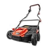 FUXTEC Elektro-Vertikutierer FX-EV360, Rasenlüfter mit 1500 W Power, 36 cm Arbeitsbreite und Tiefeneinstellung in 5 Stufen, 45 L Grasfangkorb