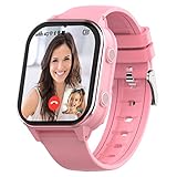 SEVGTAR 4G Kinder Uhr, Kinder-Smartwatch mit Videoanruf, mit WIF/GPS Tracker/Bluetooth, Anrufe, Schulmodus, SOS-Funktion, Wecker, Lange Standby-Zeit Uhr für Kinder 4–12 Jahren