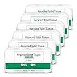 by Amazon Toilettenpapier, 3-lagig 100 % Recycelt, Weich und Stabil, 48 Rollen (8 Rollen, 6-er Pack), 200 Blätter pro Rolle, FSC-Zertifiziert