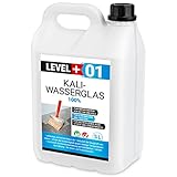 Level Plus 01 Kaliwasserglas 28-30 Unverdünnt 5 Liter Haftgrund Abdichtung Holzimprägnierung Pur Wasserglas 100%, Beton Versiegelung Wetterfest