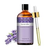 Lavendelöl Ätherisches Öl Reine 100ML, PHATOIL Ätherische Öle für Guten Schlaf, Schönheit, Erstklassige Qualität, Aroma Duftöl Lavendel Öl für Diffusor, Kerzen, Duftlampe, Lavender Oil