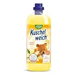 Kuschelweich Weichspüler - 1 l für 38 Wäschen, kuschlig-weich - hautverträglich, mikroplastikfrei - Wilde Vanille