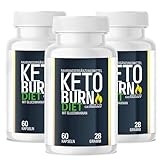 NEU: Keto Burn Diet - Das Original – Stoffwechsel extrem - schnell & endlich, Kapseln mit hochwertige natürliche Inhaltsstoffe für Frauen + Männer – 180 Stück