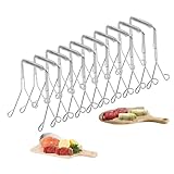 10x Rouladenklammern aus Edelstahl Wiederverwendbar,roladenklemmen, kohlrouladen klammern,Rouladen Klammern als Perfekte Alternative zu Rouladennadeln oder Rouladenspieße