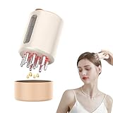 LIROPAU 2-In-1 HaaröL Applikator Und Kopfhaut MassagebüRste Elektrisch, Tragbar Kopfhaut-Applikator Kamm, Scalp Massager für Haarbehandlung, Medizin, äTherisches öLserum