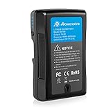 Powerextra V-Mount Ersatzakku für BP-95W mit 6600mAh und 95Wh kompatibel mit V-Mount Akkus Camcorder Video Dauerlicht usw.