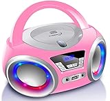 Cyberlux CD-Player mit LED-Beleuchtung | Kopfhöreranschluss...