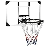 Tidyard Basketballkorb Basketballring Backboard Rückwand Basketballanlage Basketball Rückbrett Basketballboard Transparent 71x45x2,5cm Polycarbonat,Stahl,Transparent, Weiß, Schwarz, Rot, Blau