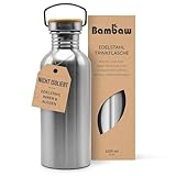 Bambaw Edelstahl, Langlebige Wasserflasche 1l|...