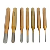 Tidevib Splinttreiber-Set aus legiertem Stahl, 2–10 mm, für robuste Meißelkegelstanzen, Uhrenreparatur und industrielle Wartungswerkzeuge, 150 mm, 7-teilig