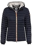 camel active Damen leichte Steppjacke mit Abnehmbarer Kapuze Dunkelblau, womenswear-44