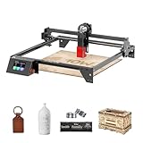LONGER 10W Lasergravierer mit 3,5' Touchscreen, 0,06 mm Präzisionslaser und 10.000 mm/min Geschwindigkeit. Offline nutzbar, ideal zum Gravieren von Holz, Metall, Acryl und Glas