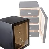 Lifestyle-Ambiente Angelo Humidorschrank Cabinet Black V-1350 inkl Tastingbogen