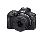 Canon EOS R100 Spiegellose Kamera + RF-S 18-45mm IS STM Objektiv (Kompaktkamera, 4k Videokamera, Digitalkamera mit Autofokus und Motiverkennung für Augen Tiere Fahrzeuge, Filter- und Kreativassistent)