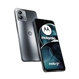 Motorola Smartphones Moto g14 (6,5 Zoll Full HD+ Display, 50MP Kamerasystem, Dolby Atmos® Audio, Android 13, 4/128, 5000mAh Akku, Octa-Core-Prozessor, Dual-SIM), stahlgrau (Renewed)