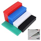 60 Stück Abstandshalter SET Verglasungsklötze Unterlegplatten Set, 100x28mm/4x1.1inch keile 6 Farben Dicke Verglasungsklötze Ausgleichsplättchen Distanzklötze Fenster Fliesen Verlegeset (Mix 1-6 mm)