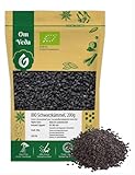 BIO Schwarzkümmel 200g Nigella Sativa Echter Schwarzkümmelsamen Schwarzkümmelkörner ganz aus Ägypten | Organic Bio-zertifiziert DE-ÖKO-039 | Black Cumin | OmVeda | Für Küche, Tee und Öl