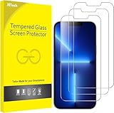 JETech Schutzfolie für iPhone 16e 2025, iPhone 13/13 Pro 6,1 Zoll, Gehärtetem Glas, 3 Stück