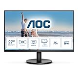 AOC Q27B3MA - 27 Zoll QHD Monitor, Lautsprecher, Adaptive Sync (2560x1440, 75 Hz, HDMI, DisplayPort) schwarz