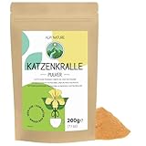 Alpi Nature Katzenkralle Pulver 200g, Katzenkralle gemahlen für Smoothies, Säfte und Tee