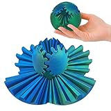 Gear Ball,Gear Sphere,Zahnrad Kugel,Steampunk Whirling Wonder Fidget,Gear Sphere Cube,3D Drucken,Kann Als Geschenk Verwendet Werden,Stress- und Angst-Entspannungsspielzeug (Blau Grün)