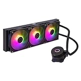 Cooler Master MasterLiquid 360L Core ARGB Wasserkühlung - CPU-Flüssigkeitskühler mit Zweikammer-Gen-S-Pumpe, überlegende PC-Kühlung mit 120mm -Lüfter, LGA 1700- und AM5-Halterungen – Schwarz