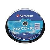 Verbatim CD-R Extra Protection, CD-Rohlinge mit 700 MB Datenspeicher, ideal für Foto- und Video-Aufnahmen, kompatibel mit jedem konventionellen CD-Laufwerk, 10er Pack Spindel