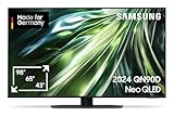 Samsung Neo QLED 4K QN90D Fernseher 50 Zoll, Neural Quantum 4K AI Gen2 Prozessor, Mini LED TV, AI Upscaling, Smart TV, Dolby Atmos, Gaming Hub, GQ50QN90DATXZG, Deutsches Modell [2024]