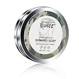 Premium Rasierseife Sandelholz 70g,hautschonende Rasierseife für Herren,um den Bart zu erweichen und die Haut mit Feuchtigkeit zu versorgen