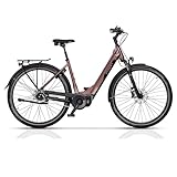 Airtracks 28 Zoll Damen E-Bike LS City Fahrrad e-Touring 11.7 City Bike Shimano Steps E 6100 504 Wh 5 x Gang Shimano Nexus Inter 5 45cm 50cm 55cm Mod 2025 (50cm (Körpergröße 175-185cm))