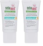 SEBAMED Trockene Haut Gesichtscreme Omega 12%, speziell bei Neurodermitis und Schuppenflechte geeignet, auch für sehr, medizinische Hautpflege, Made in Germany, ohne Mikroplastik (Packung mit 2)