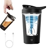 Gohytal Shaker Elektrisch Proteinshake, 450 ML Elektrischer Shaker, Shaker Proteinshake USB Rechargeable, Protein Mixer Shaker für Proteinshake und Milch Shake, Elektrischer Eiweiß Shaker, BPA-frei
