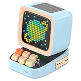 Divoom Ditoo Plus Pixel Art Tragbarer Bluetooth-Lautsprecher mit App-Steuerung (blau)