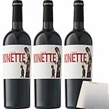 usy Bundle für Egobodegas 'Marionette' Jumilla Rotwein 3er Pack (3x750ml Flasche) + usy Block