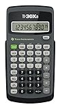 Texas Instruments TI-30 Xa Schulrechner (Einzeilig, 10-Stellen, Batteriebetrieb) Grau Schwarz