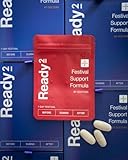 Ready² Party Nahrungsergänzungsmittel, Festival-Unterstützung mit Magnesium, Zink, Acetylcarnitin, N-acetylcystein, Ashwagandha, Rhodiola Rosea