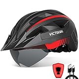 VICTGOAL Fahrradhelm Herren Damen MTB Helm mit Abnehmbarer...