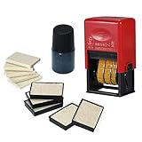 ERYUE Datumsstempel,Handheld Portable Date Stamp Printer Schnelltrocknende Tinte Datumsdruck Codiermaschine für Lebensmittel Plastiktüte Flasche Metalldosen Papier