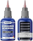 PRINOX® Profi Schraubensicherung mittelfest 54g - Schraubenkleber mittelfest - Gewindekleber für alle Stähle wasserfest & hitzebeständig