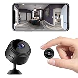 Mini Kamera 1080P Full HD WLAN Mini Überwachungskamera Live Übertragung Handy APP für Kamera Überwachung Innen mit Akku Kleine WiFi Sicherheitskamera Kompakte Microkamera Bewegungsmelder