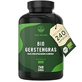 Bio Gerstengras - 240 Kapseln - 3000 mg pro Tagesdosis - Aus...