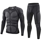 Generisch Thermounterwäsche Herren Funktionswäsche Winter Skiunterwäsche Set Warm Weich Thermounterhemd Thermounterhose Atmungsaktiv Thermo Unterwäsche für Zu Hause Sportunterwäsche Slim Fit