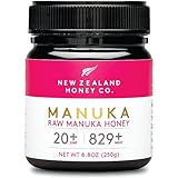 New Zealand Honey Co. Manuka Honig MGO 829+ / UMF 20+ | Aktiv und Roh | Hergestellt in Neuseeland | Zertifiziertem Methylglyoxal Gehalt | 250g