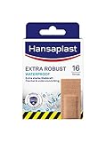 Hansaplast Extra Robust Waterproof Textil-Pflaster (16 Strips), widerstandsfähiges und wasserfestes Pflaster mit extra starker Klebkraft, flexible und atmungsaktive Wundpflaster