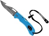 CRESSI Unisex-Adult Chaku Knife Blue Tauchermesser, Blau/Rostfreier Klinge, Einheitsgröße
