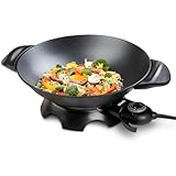 Domo DO-8708W DO8708W elektrischer Wok, Aluguss, 5 liters,...