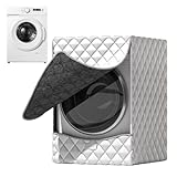 Frontlader-Waschmaschinenabdeckung – Isolierte UV-beständige Schutzhülle, Trockner- und Waschmaschinenabdeckungen für Toplader-Geräte, Home Outdoor Badezimmer Balkon Nutzung, Waschküchen-Geräteschutz