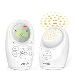 VTech Digitales Audio-Babyphon DM1212 – DECT-Technologie, Gegensprechfunktion, Geräuschpegelanzeige, Temperatursensor, Sternenhimmel-Nachtlicht u. v. m. – Mit Eltern- und Babyeinheit