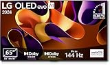 LG OLED65G48LW TV 65' (165 cm) OLED evo Fernseher (α11 4K AI-Prozessor, Dolby Vision, bis zu 120Hz) [Modelljahr 2024], Schwarz